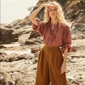 Doen Valentin pant mustard brown color size 0